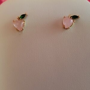Apple/Heart Shaped Stud Earrings…